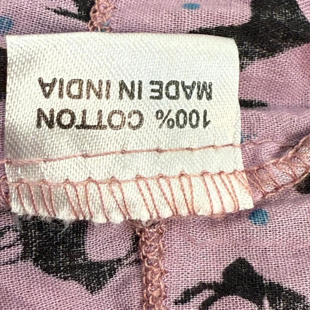 Perry Walker Smocked Tiered Cotton Rabbit Print‎ Mini Skirt 1
